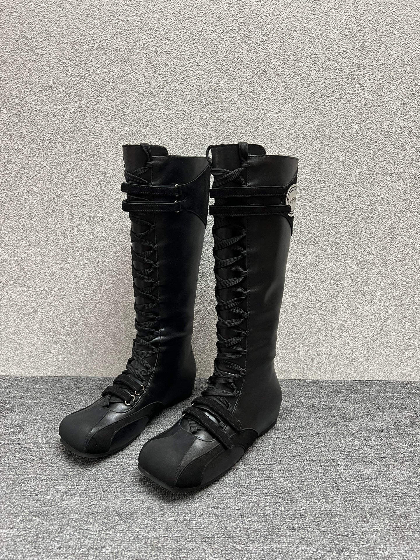 lace up high boots