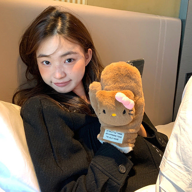 Hello Kitty plush gloves