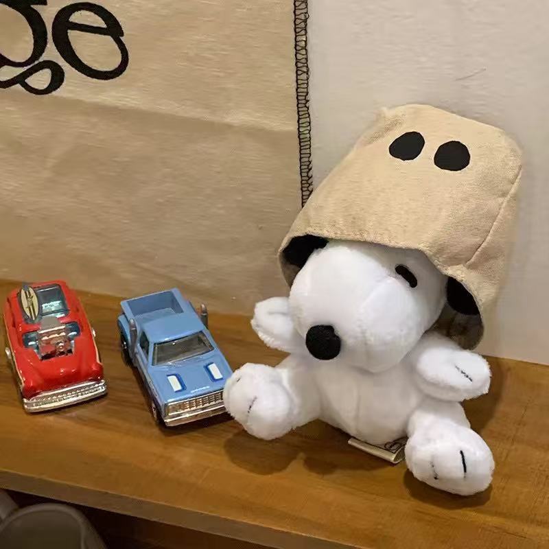 Plush paper bag headband Snoopy plush charm