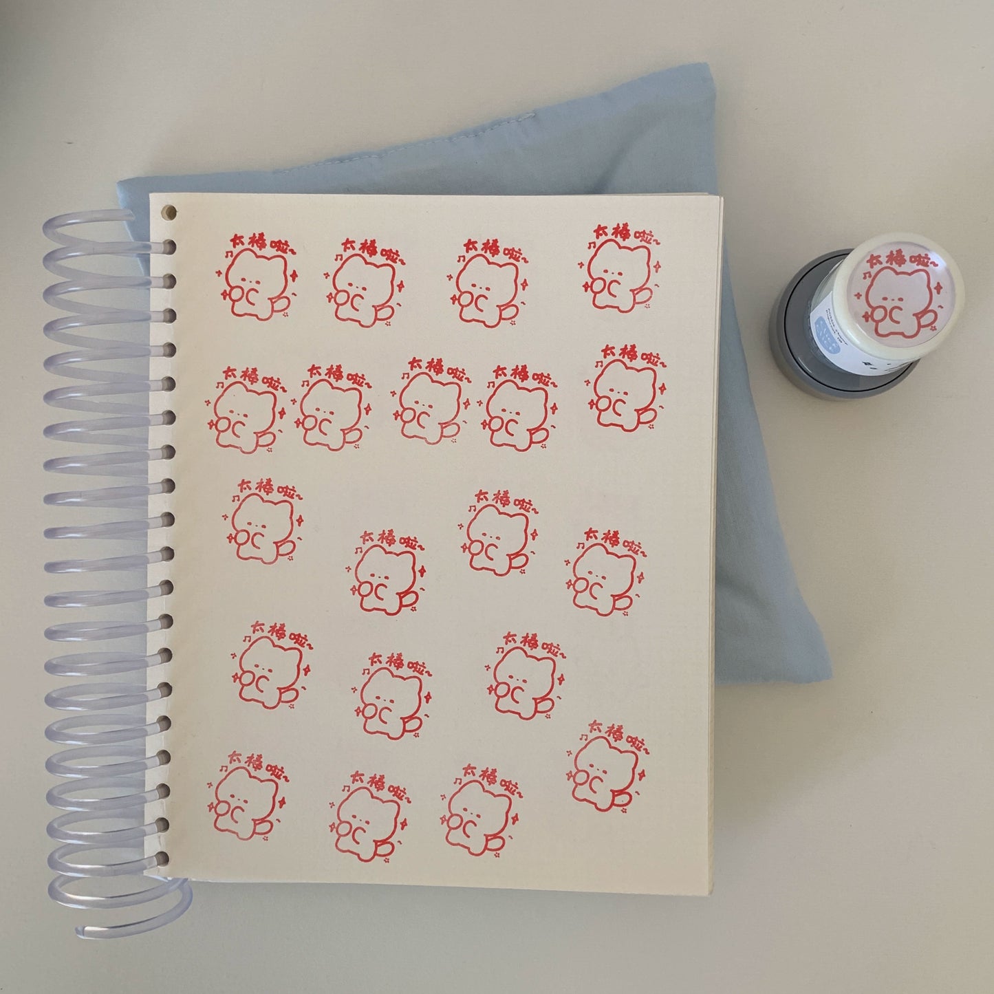 Handheld material cute photosensitive seal