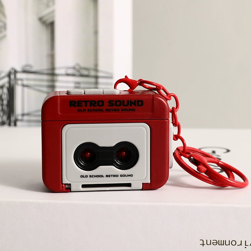 Retro Recording Phonograph Mini Tape Machine Keychain