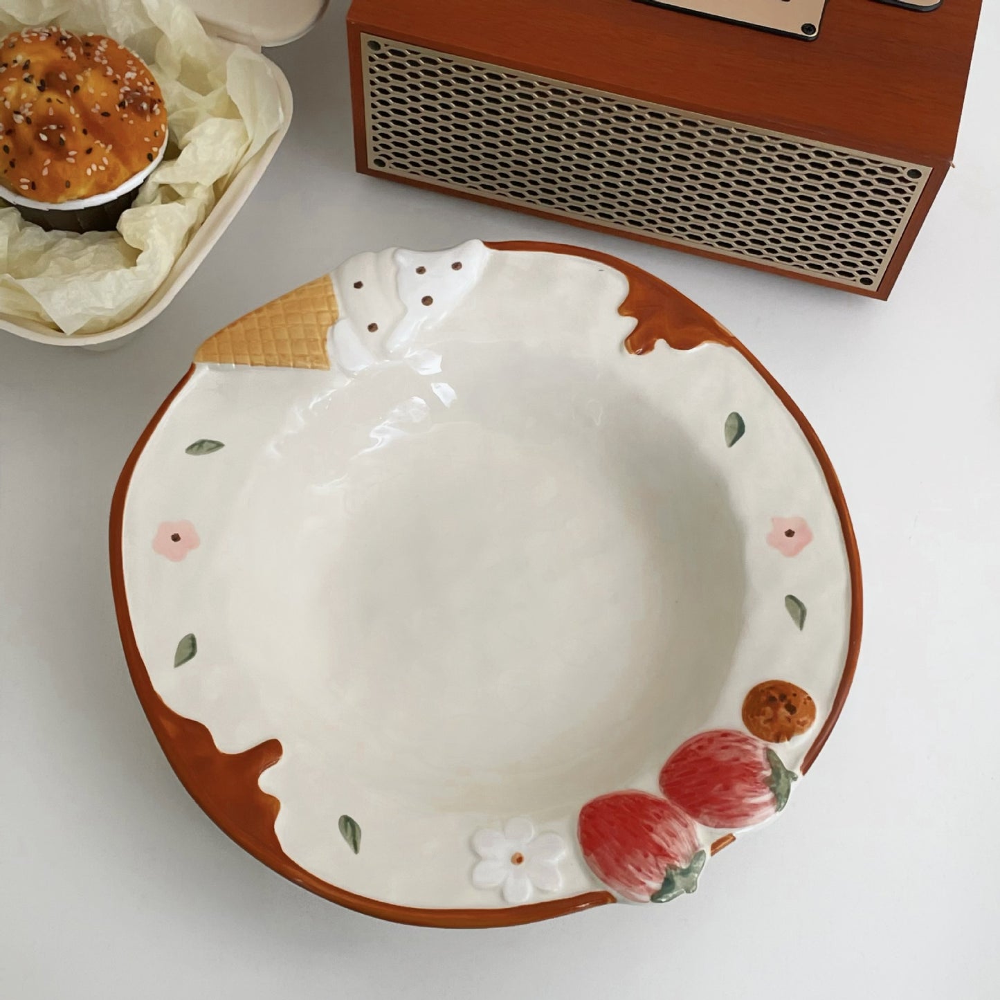 Strawberry Ceramic Plate