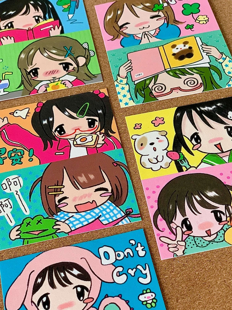 Sweet Cool Girl Polaroid Small Cards Set of 5