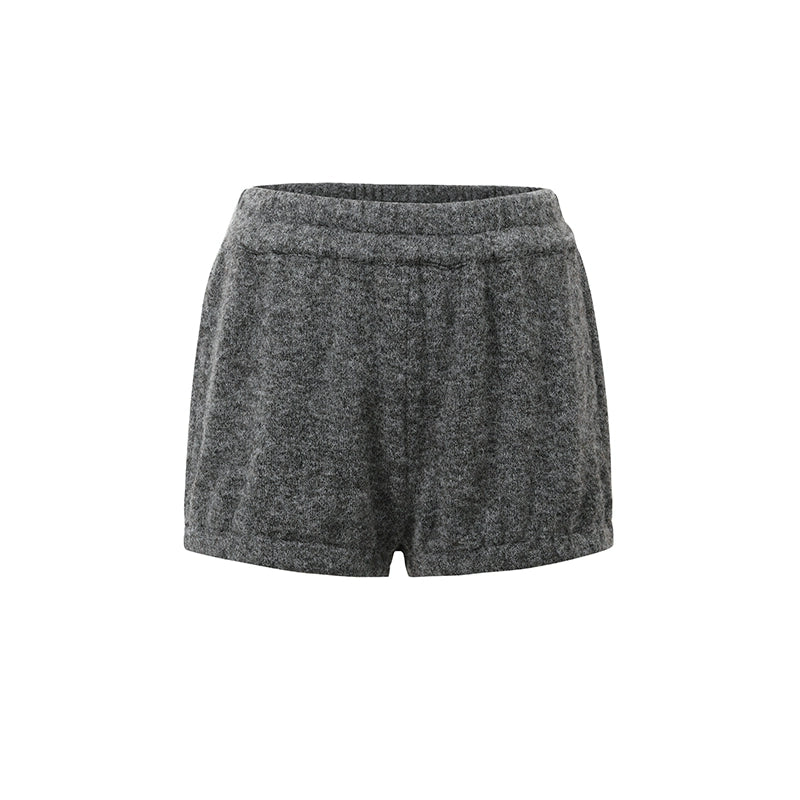 off-shoulder knitted two-piece set