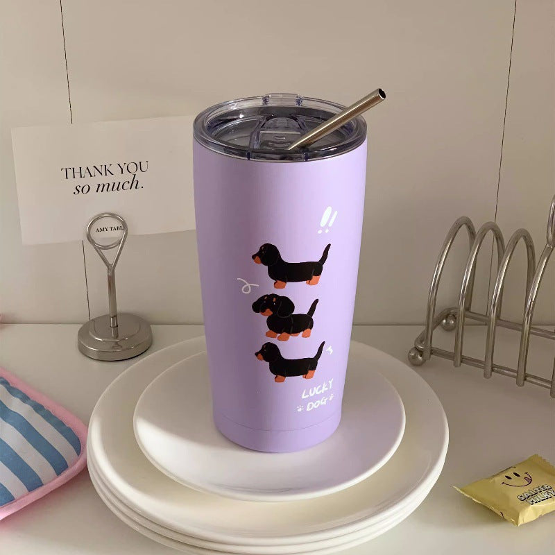 Insulated cup printed stainless steel