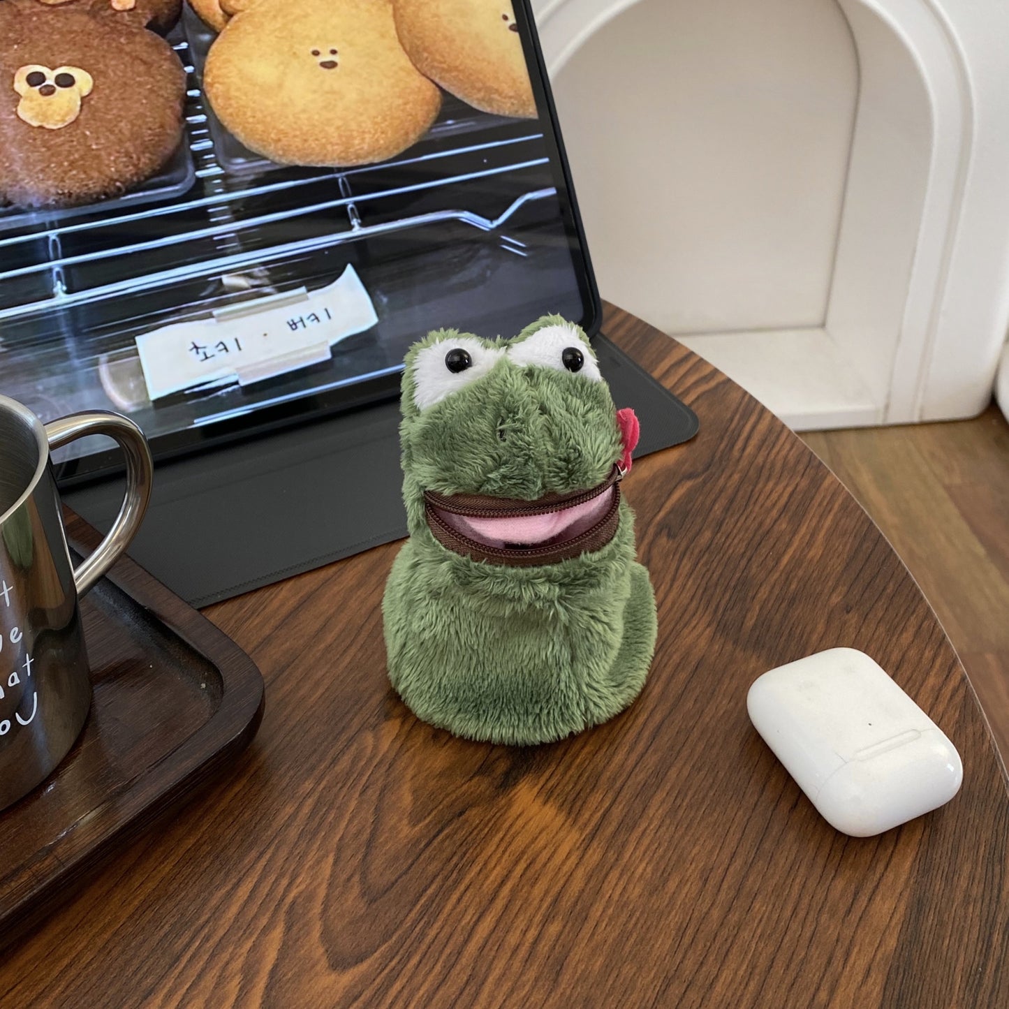 frog coin plush purse