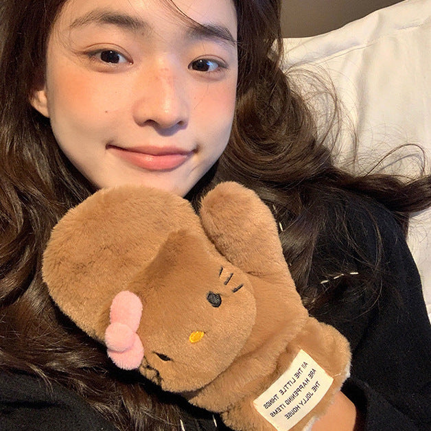 Hello Kitty plush gloves