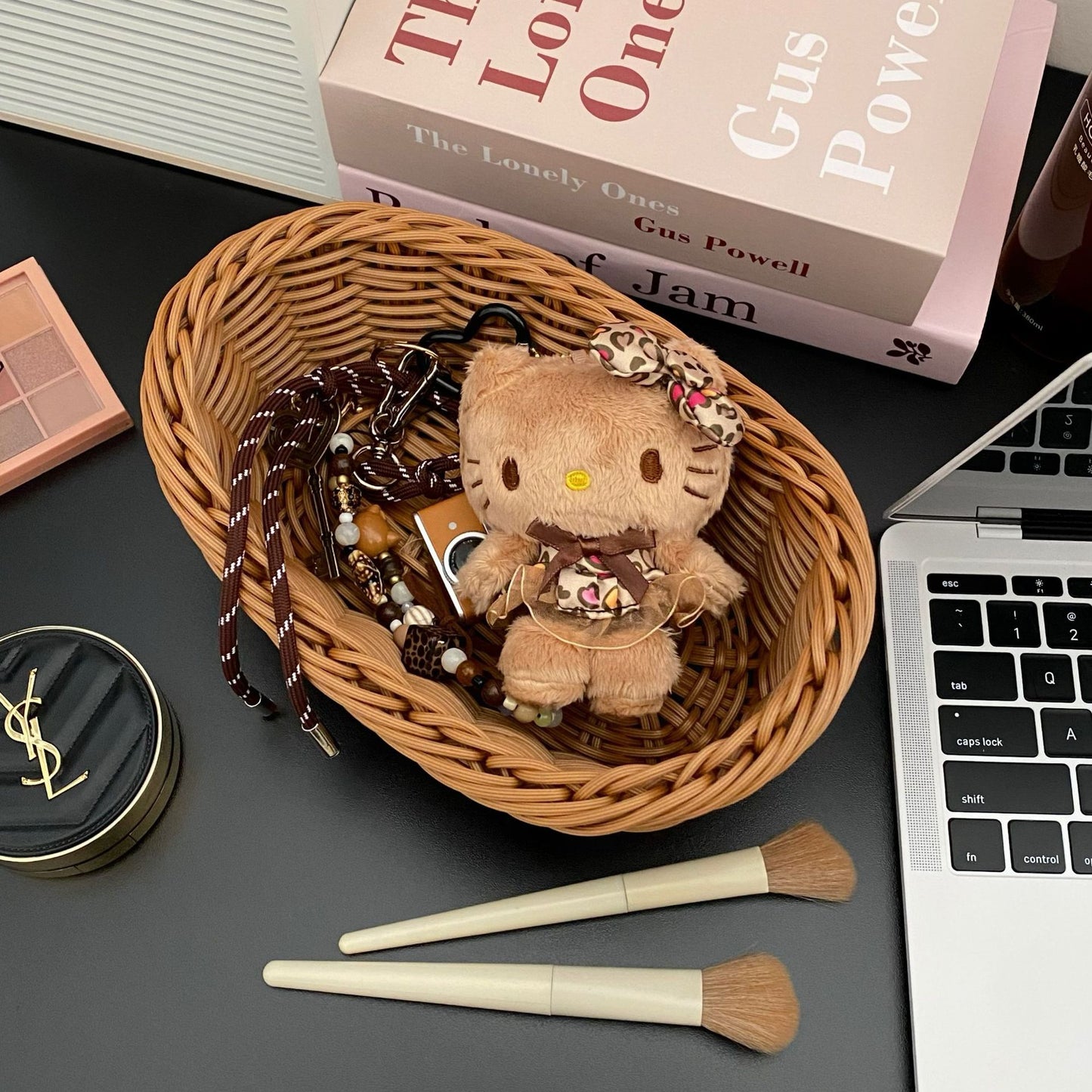 Coffee Brown Hellokitty Plush Charm