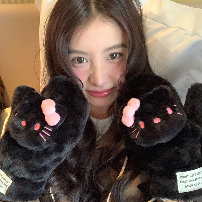 Hello Kitty plush gloves