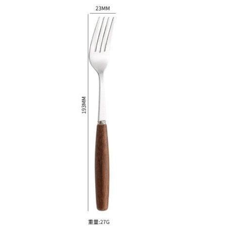 Wooden handle chopsticks, knives, forks, spoons, tableware