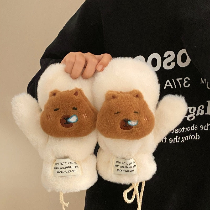 Hello Kitty plush gloves