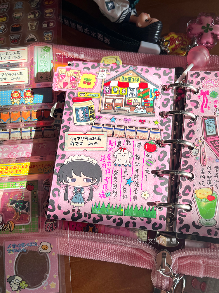 Showa Snack Shop Character Cartoon Stickers Roll