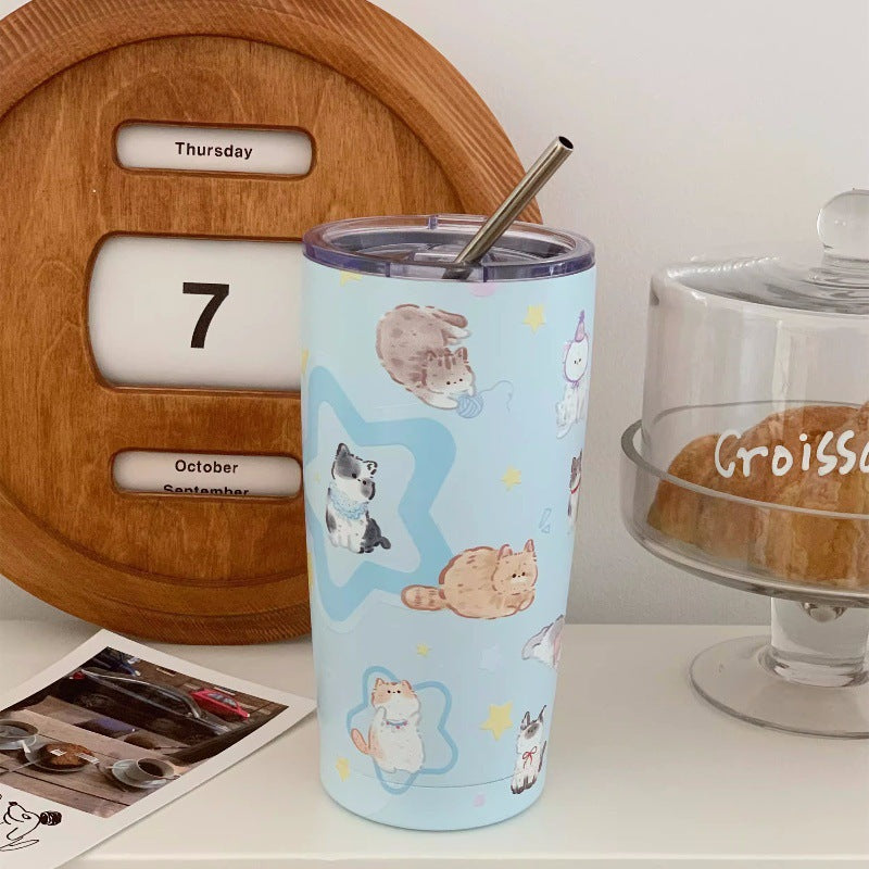 Insulated cup printed stainless steel