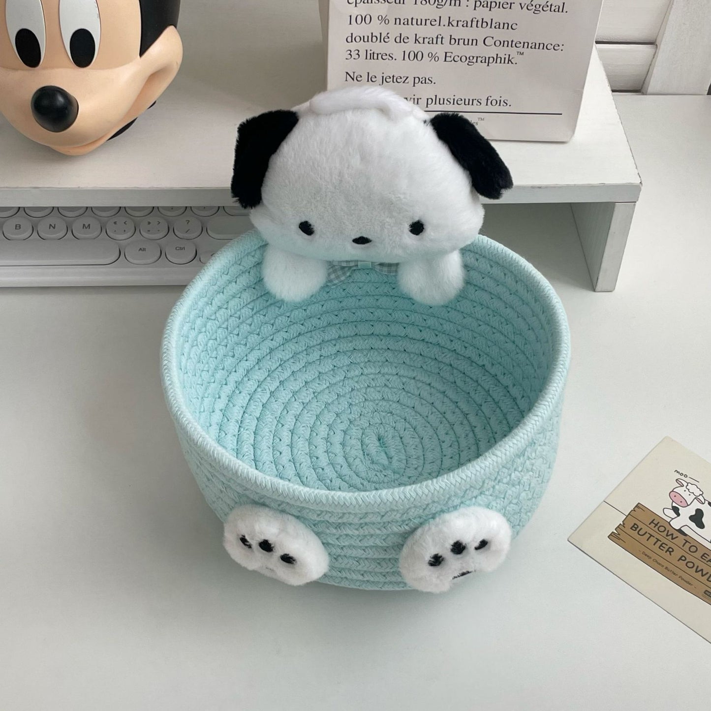Pink Hello Kitty Storage Basket