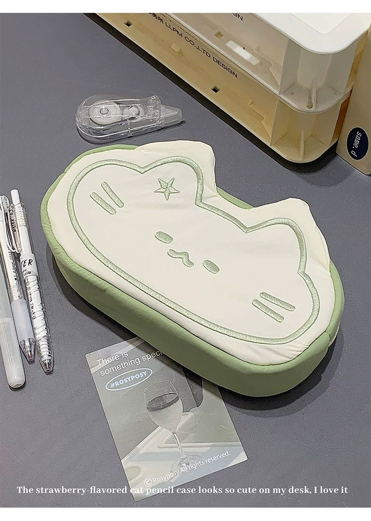 Mint Star Cat Pen Case