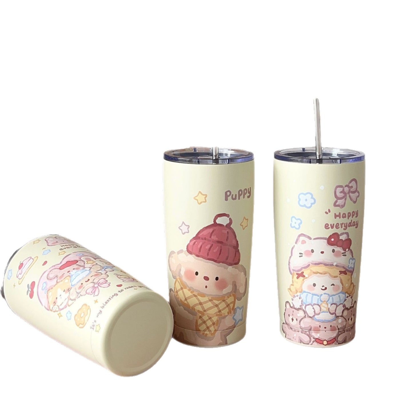 Insulated cup printed stainless steel