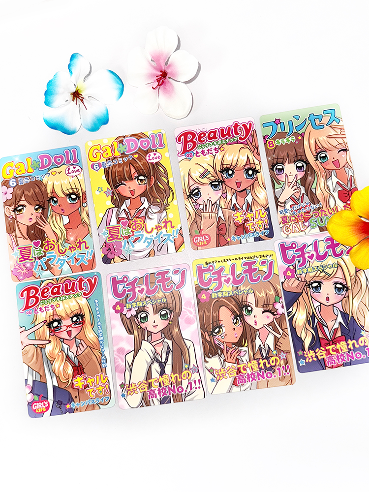 Japanese Showa Shibuya Hot Girl 3-inch Card
