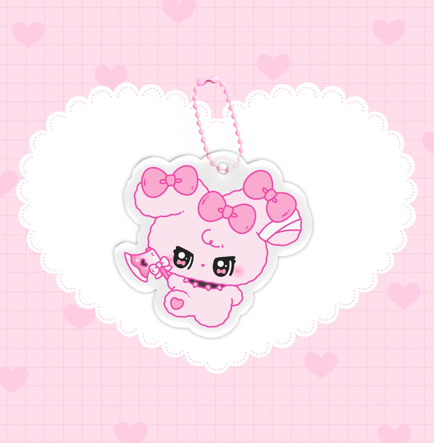 Don't mess with rabbits TuTu series rabbit and puppy plush pendant