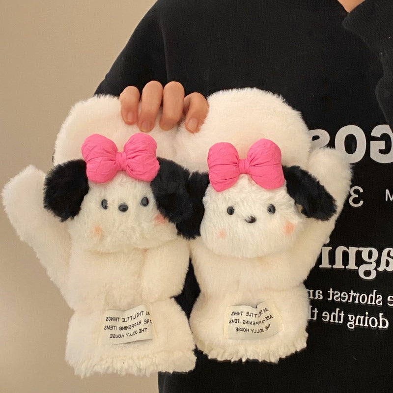 Hello Kitty plush gloves