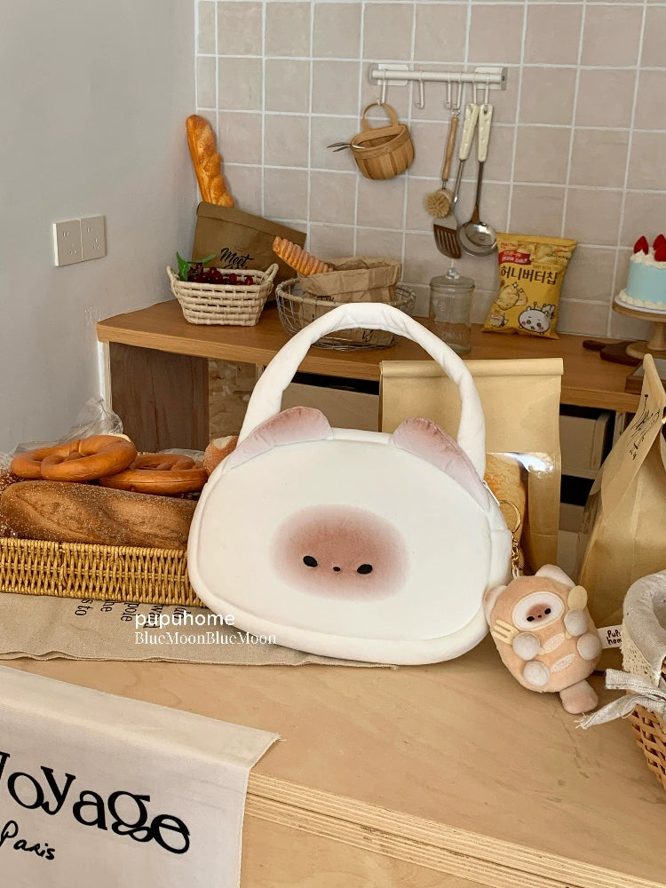Mantou pupu small handbag plush