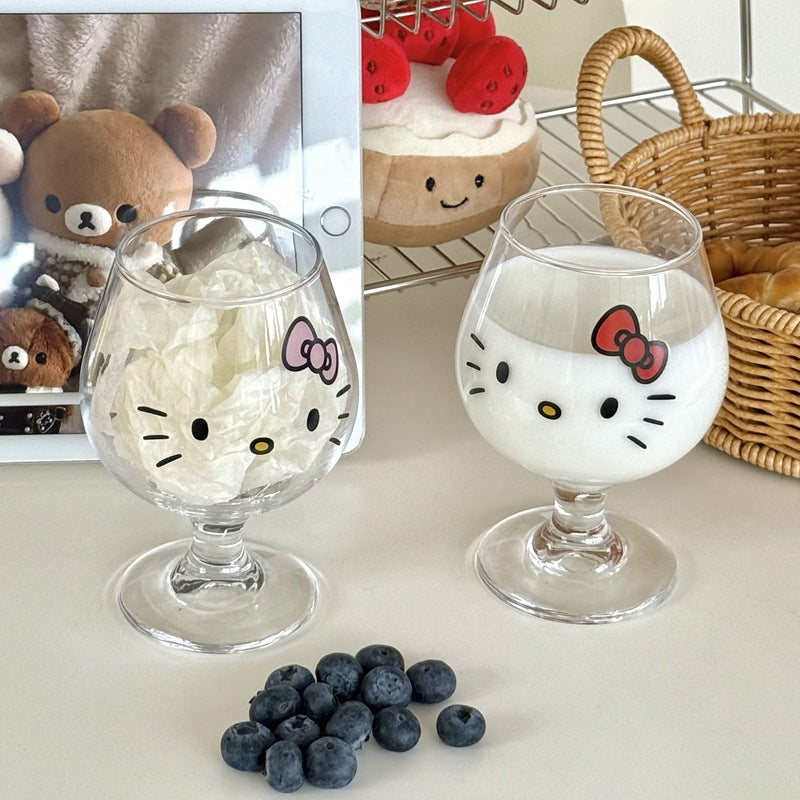 Hello Kitty wine glass