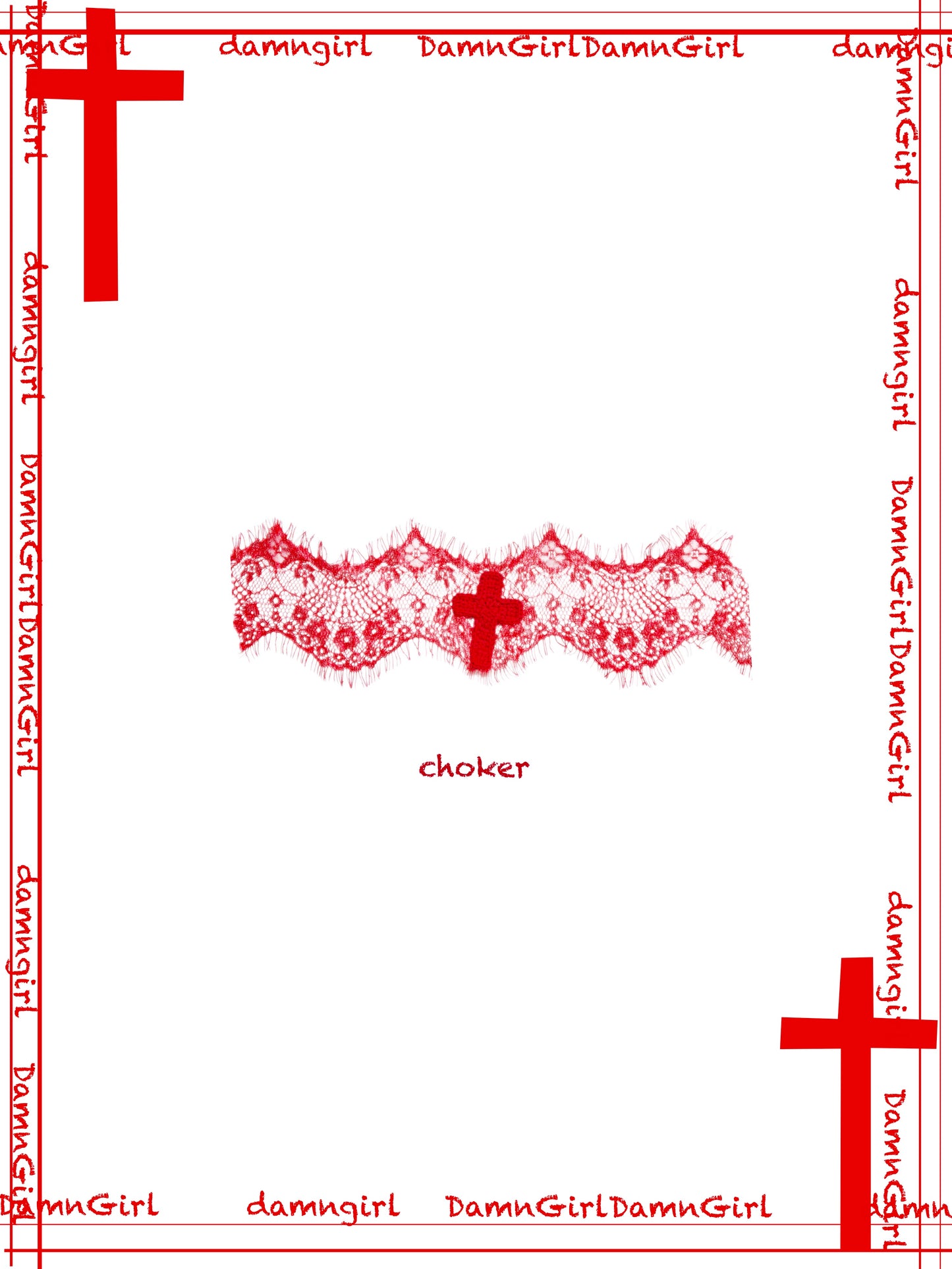 Christmas Wine Deep Red Gothic Cross Hollow High Neck Knitted Shirt