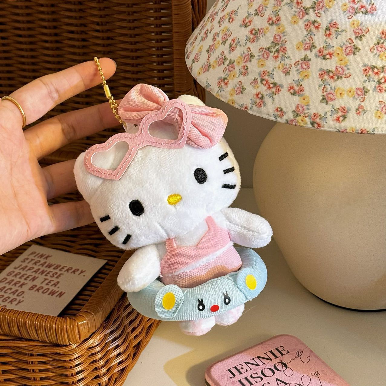 Swimming circle HelloKitty plush Charm