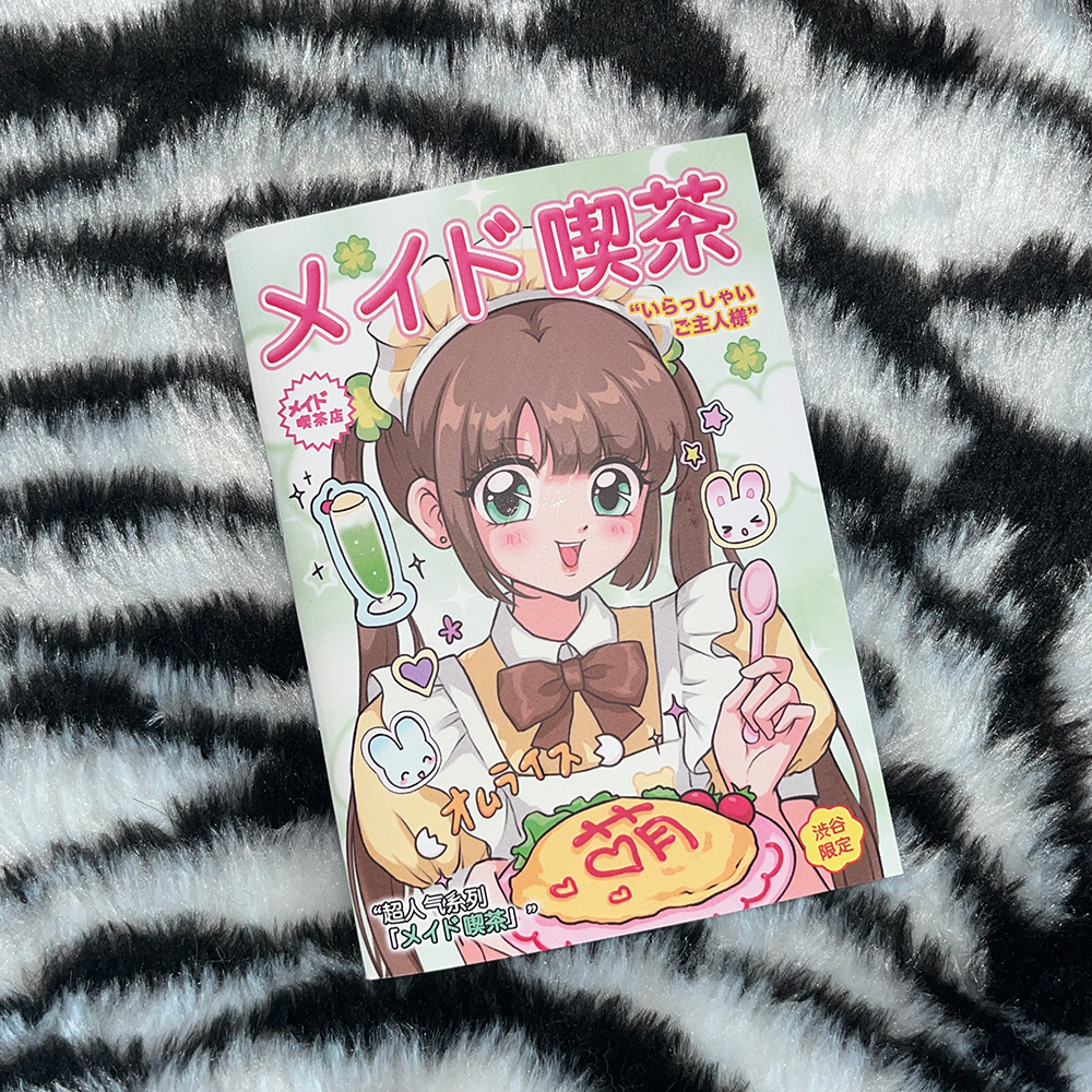 Cute Girl Blank Collage Notebook A6