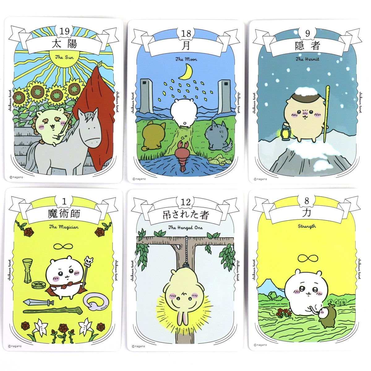 chiikawa 22cards tarot cards