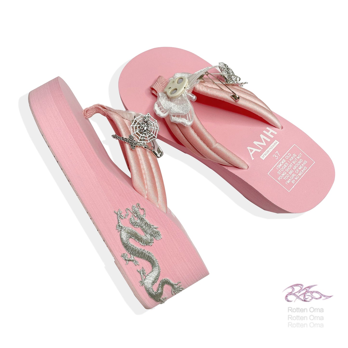 Oriental sweetheart thick soled slippers