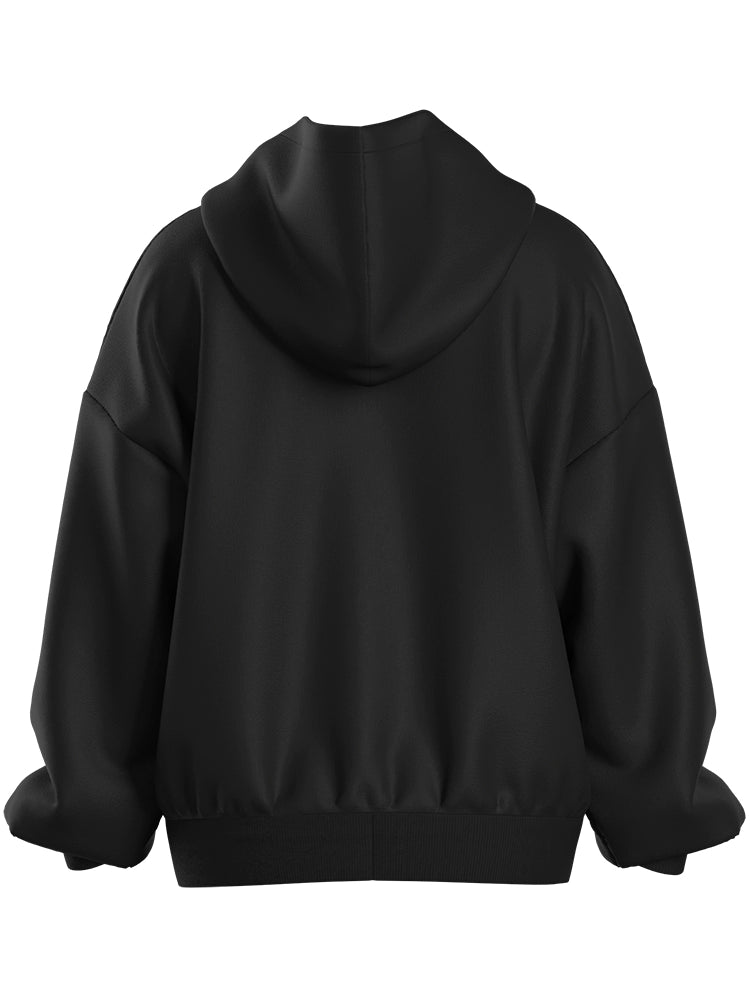LOVE Rhinestone Black Hoodie