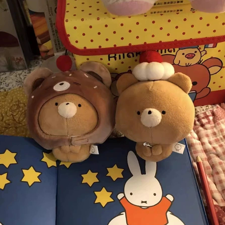 Chocolate Bean Bear Doll plush toy