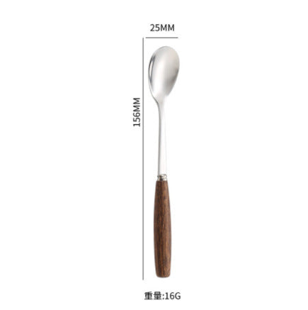 Wooden handle chopsticks, knives, forks, spoons, tableware