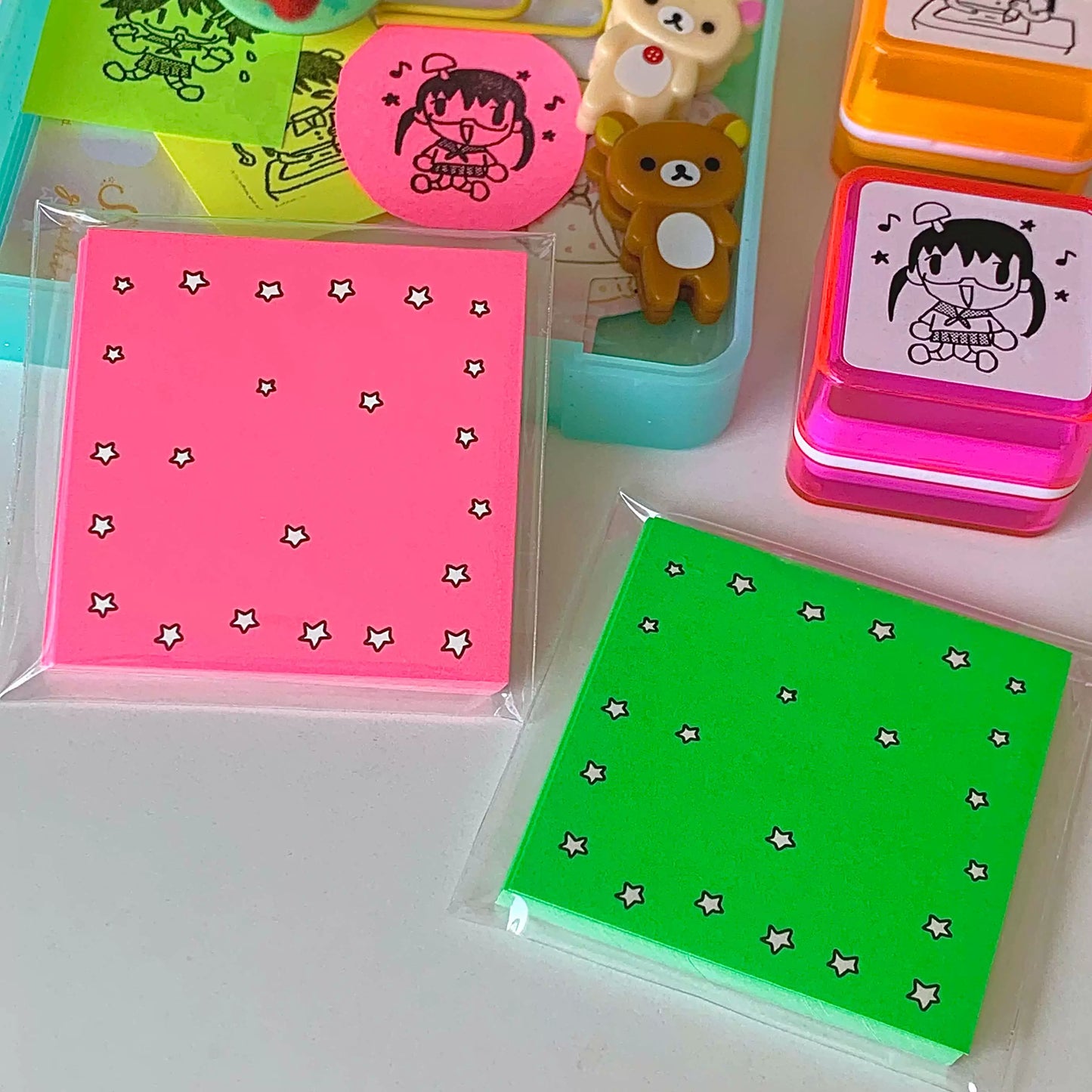 Comic inspired fluorescent notebook