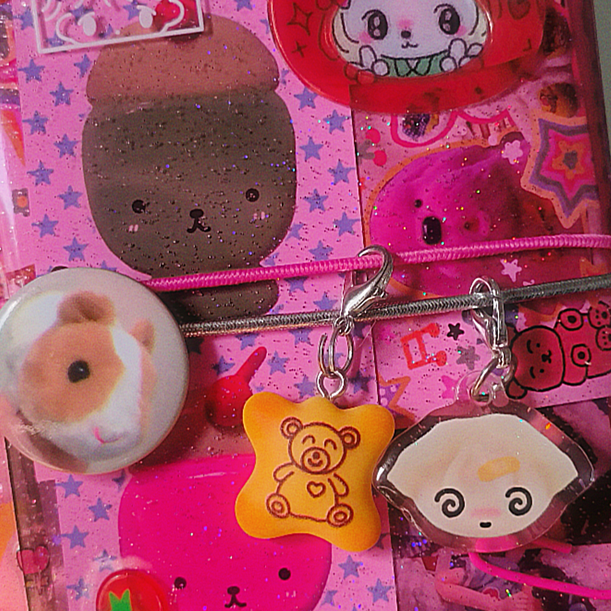 Exquisite little girl acrylic charm