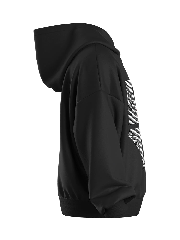LOVE Rhinestone Black Hoodie