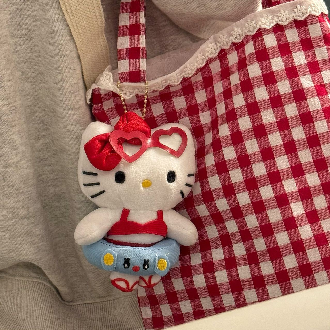 Swimming circle HelloKitty plush Charm