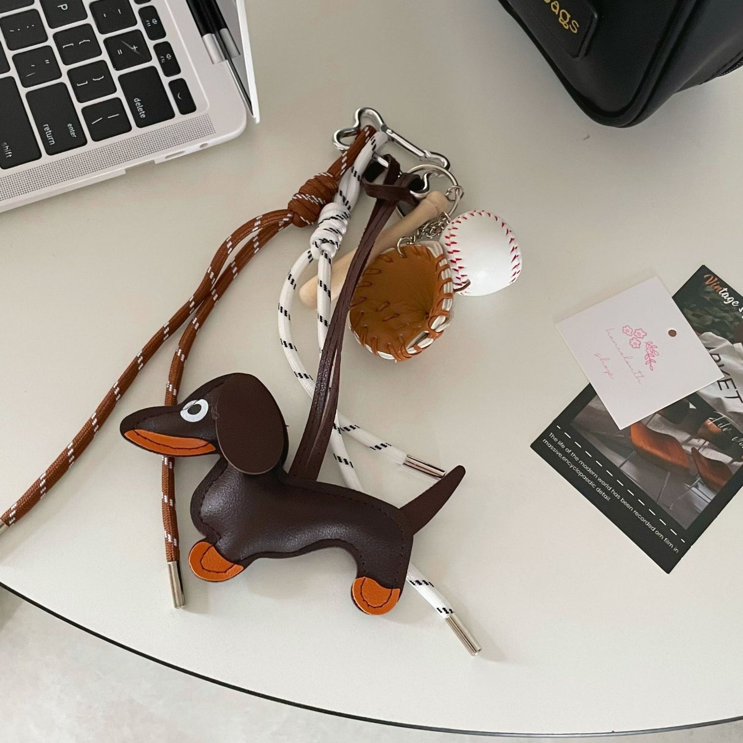 Sausage Dog Bag Charm