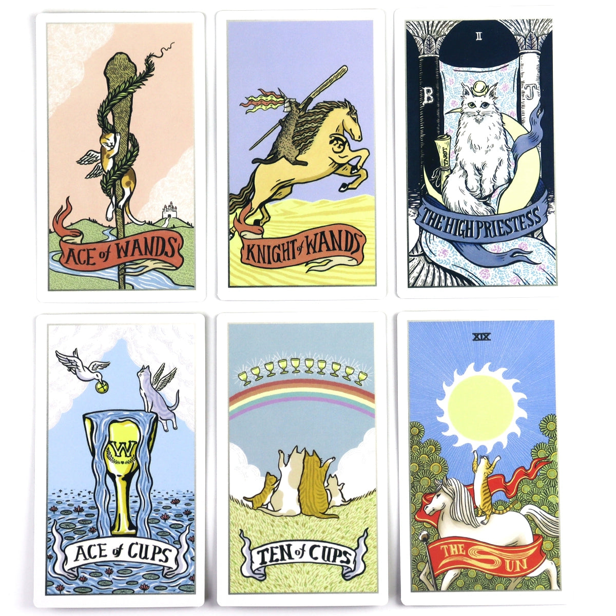 Stray Cat Tarot with English paper guide