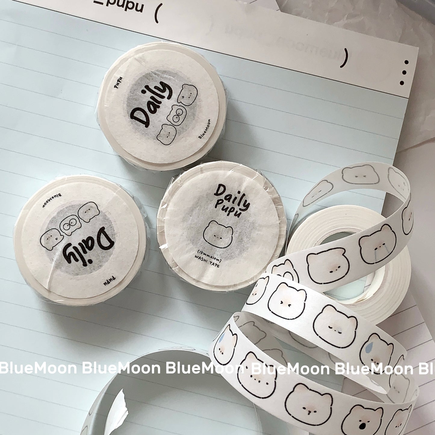 【 PupuhomeXRobobo 】 Handheld tent and paper tape for daily life of kitten Pupu