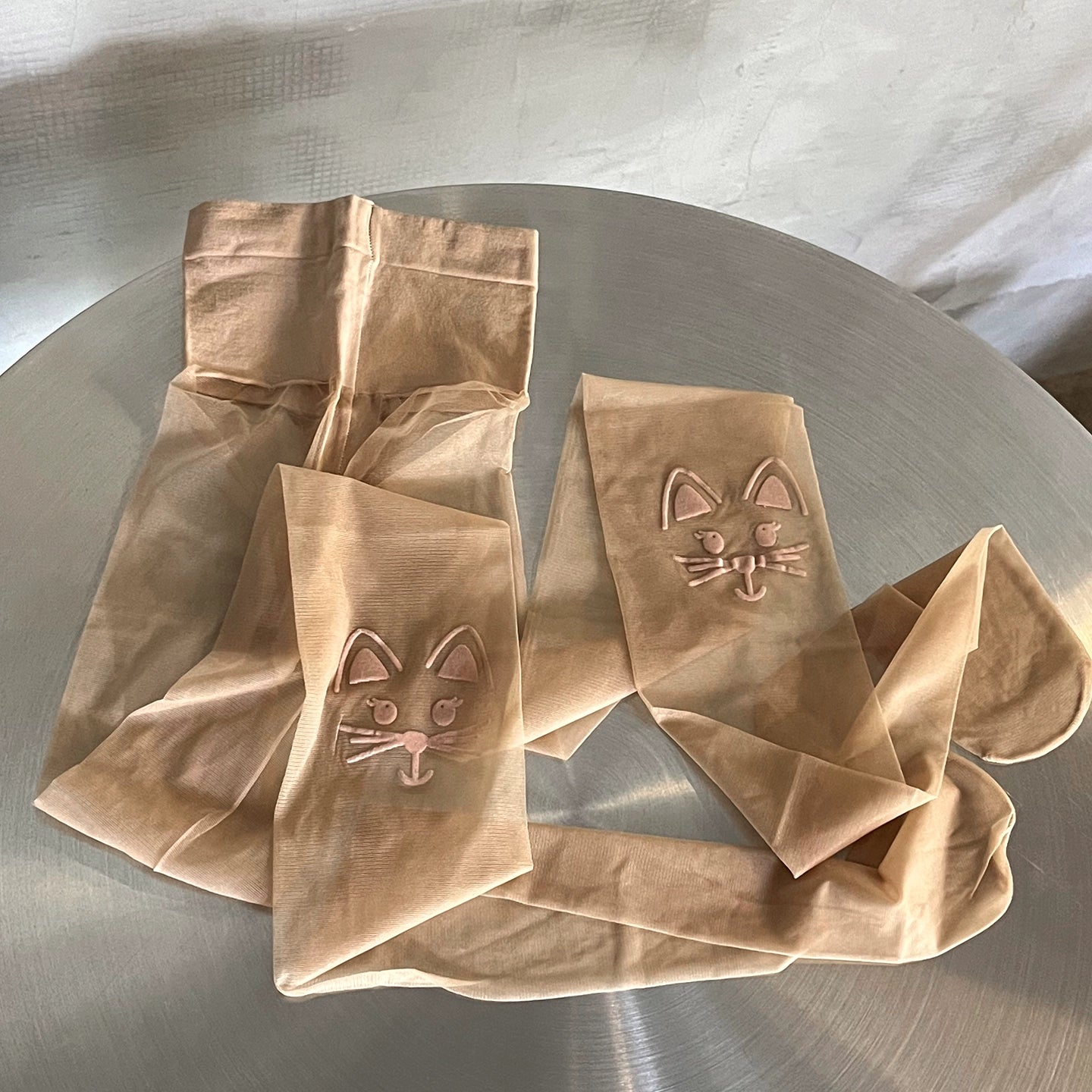 Cartoon cat plush pattern pantyhose