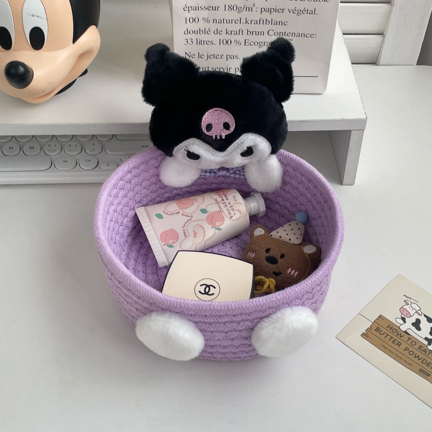 Pink Hello Kitty Storage Basket