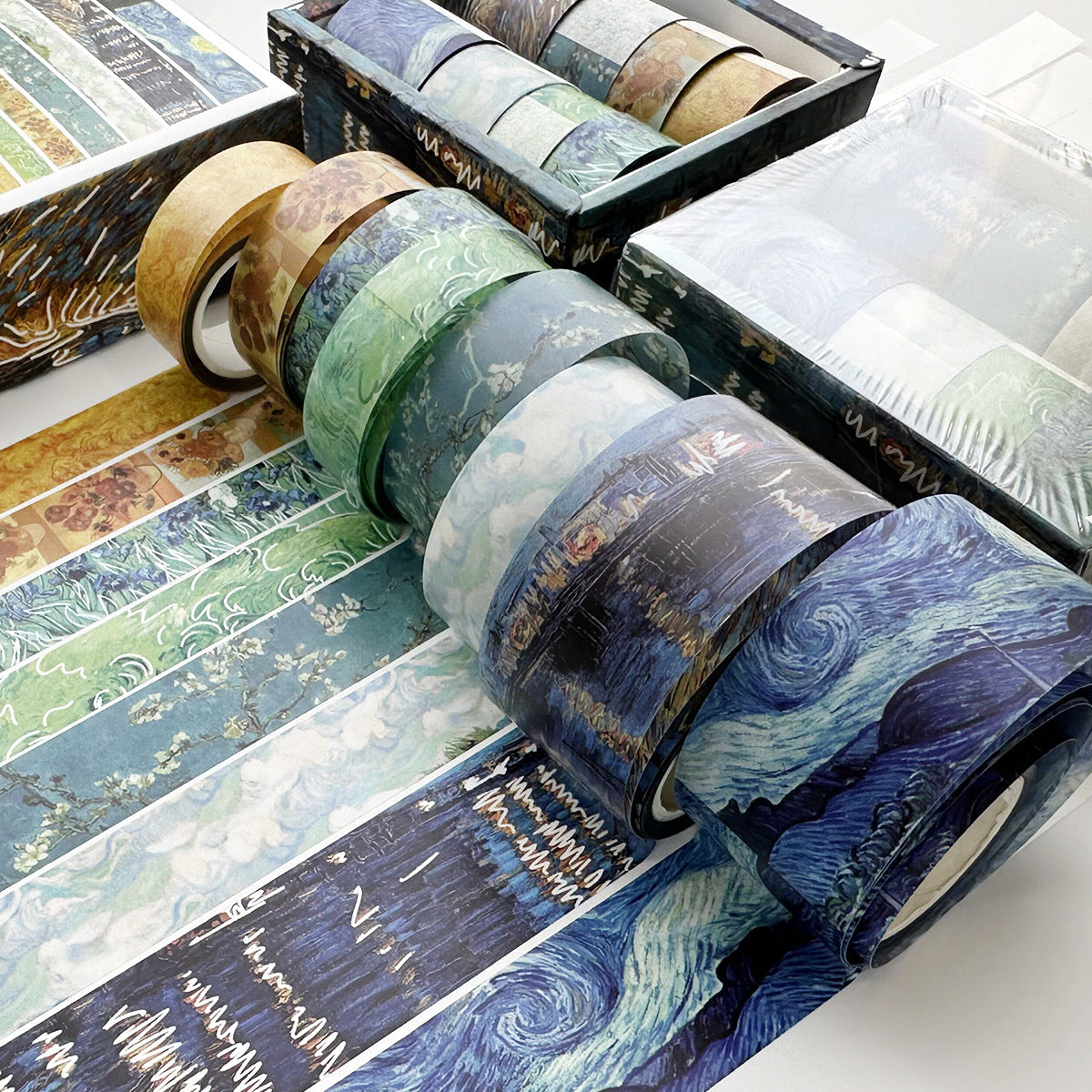 8 transparent combination antique style tent tapes
