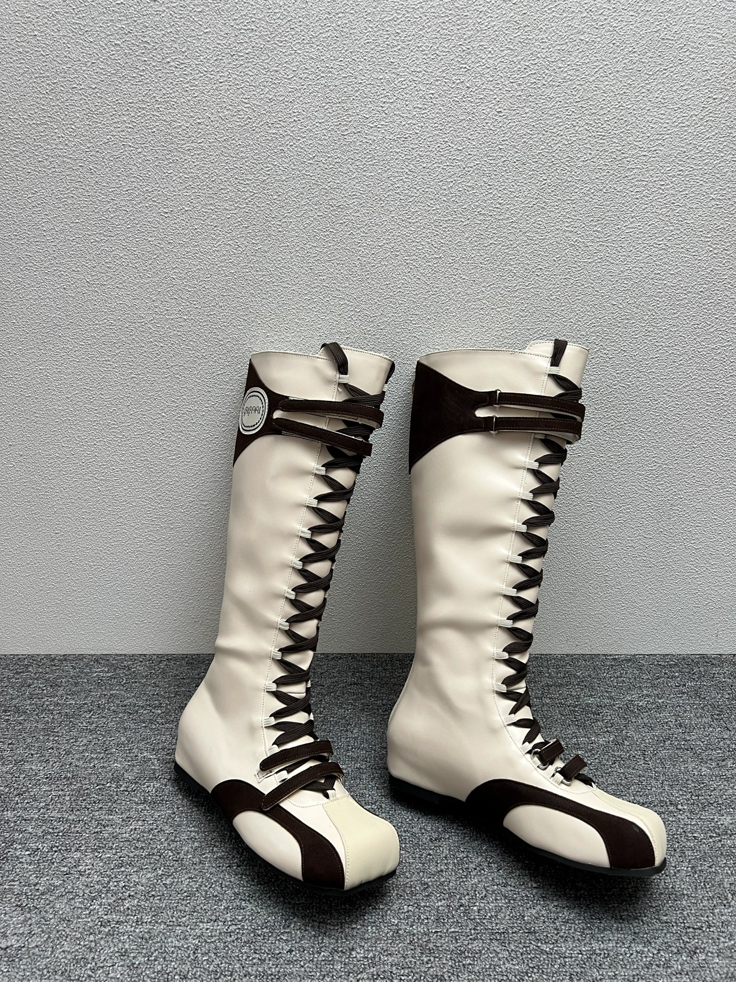 lace up high boots