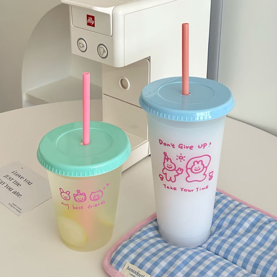 Candy colored plastic Tumbler