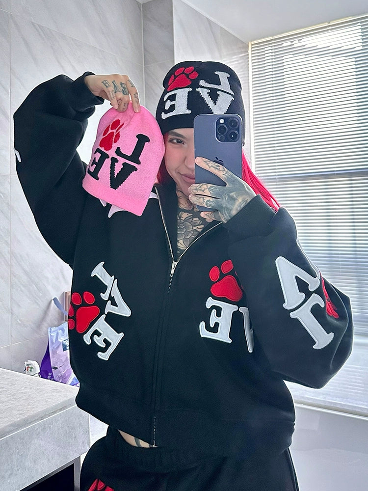 LETTER LOVE Knitted Cold Cap