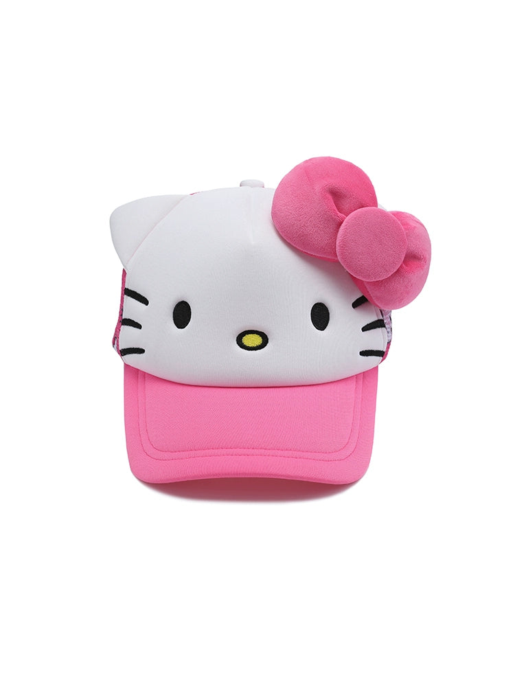 embroidered KITTY print baseball cap