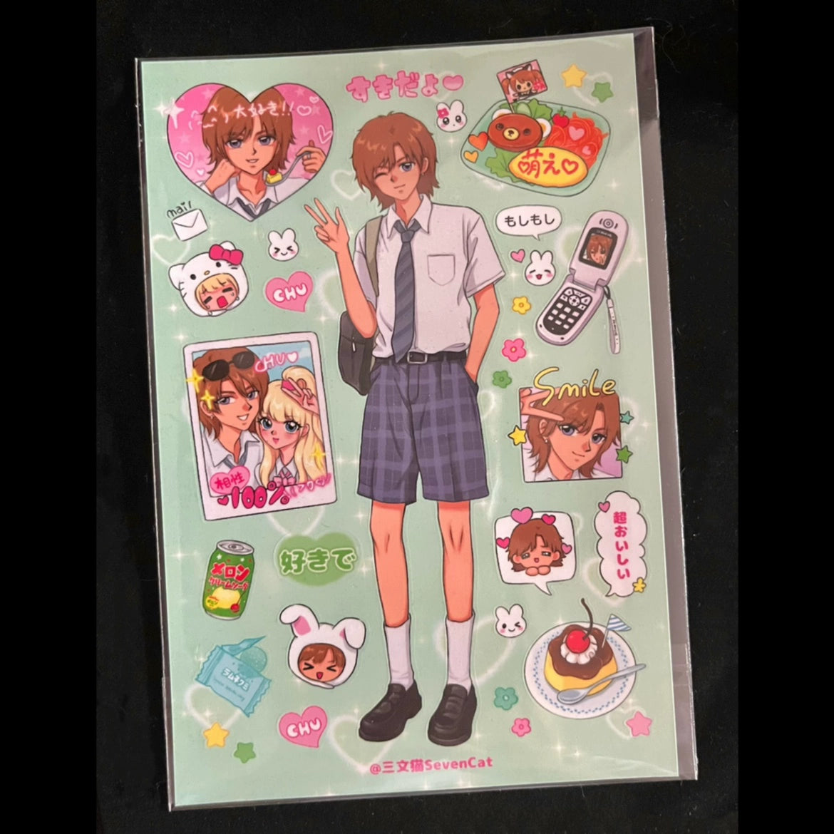 Shibuya Spicy Sister Showa Character Stickers