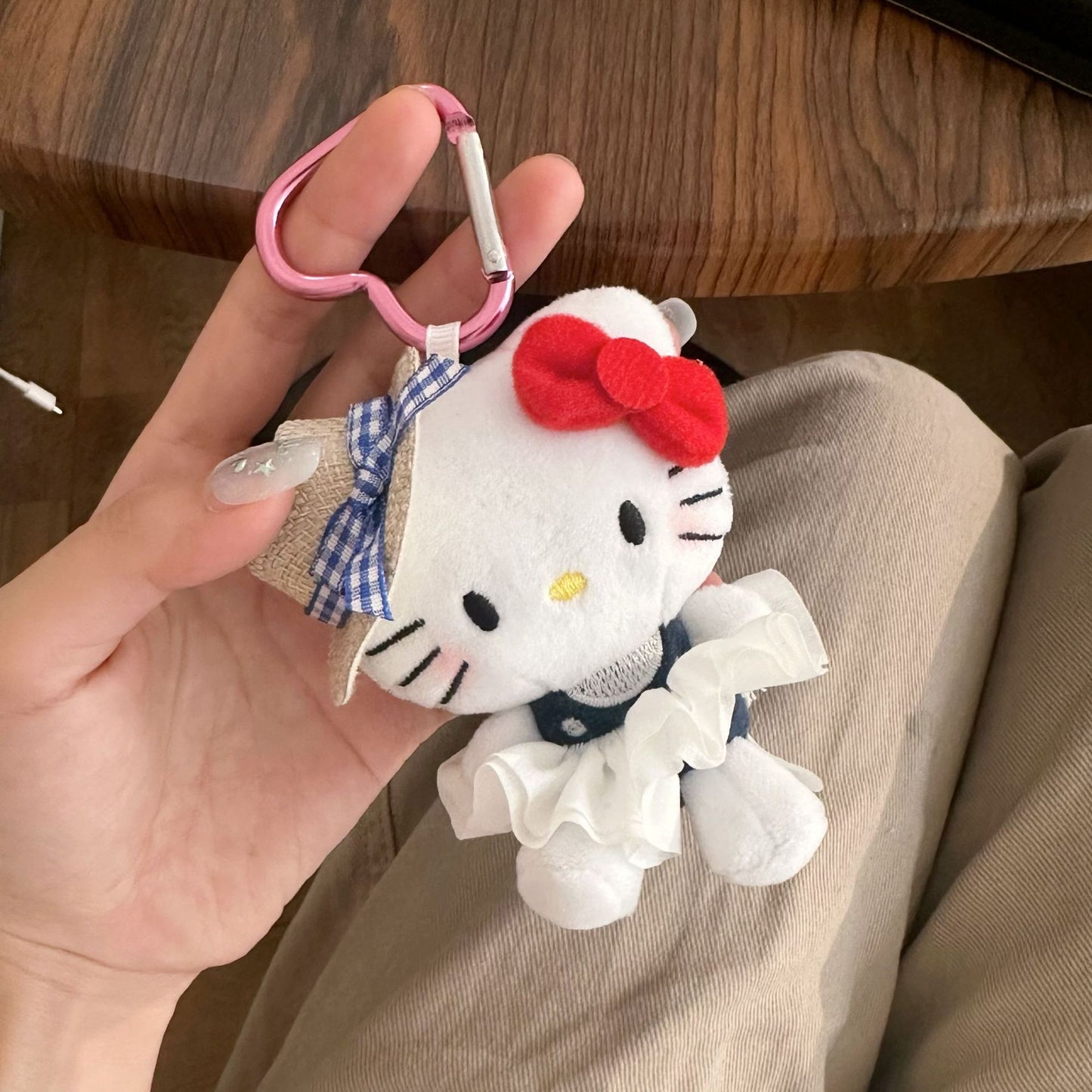 Swimming circle HelloKitty plush Charm