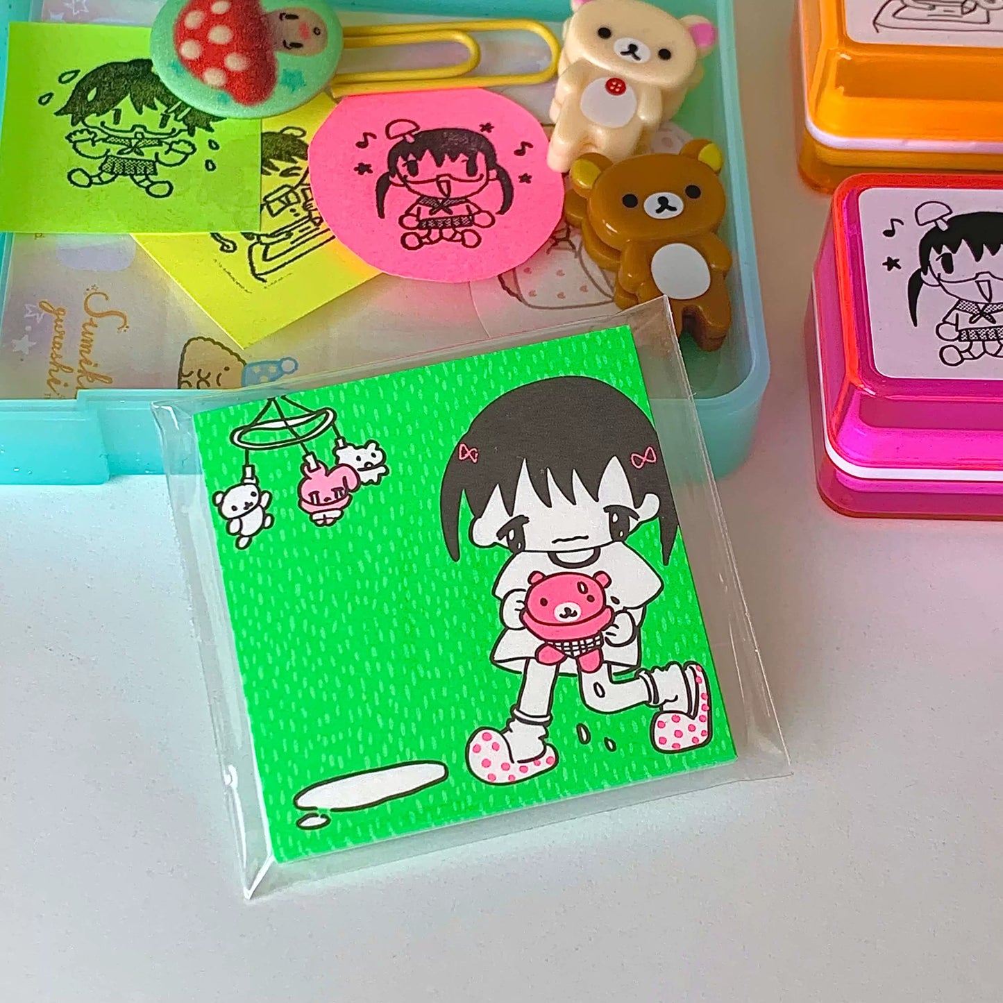 Comic inspired fluorescent notebook